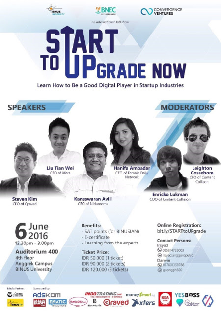 Talkshow International : START to Upgrade Now