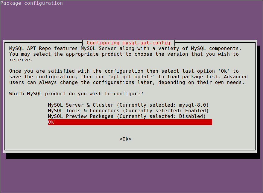 mysql config